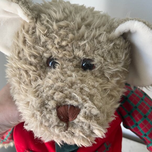 Toys R Us 1994 Christopher & Holly Christmas Bear 20 inches tall large teddy - Picture 4 of 5